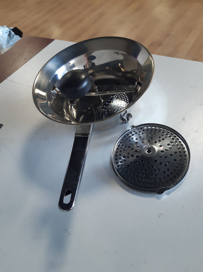 227191 - FACKELMANN Mulli perimesh prej çeliku inox, gri, 24 cm