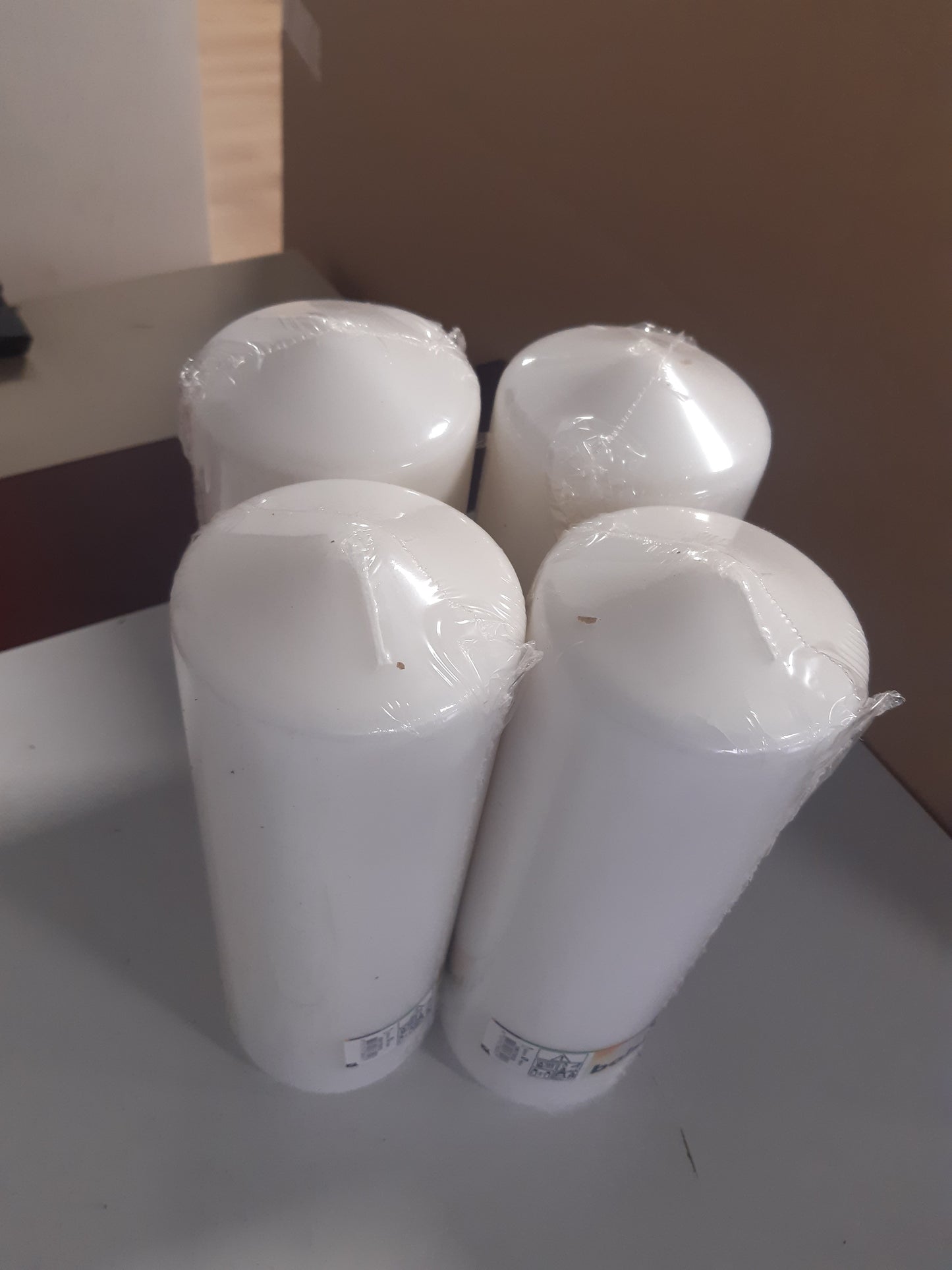 221429 - Bolsius - Qirinj të lëmuar me shtyllë - Të bardhë - 30 x 10 cm - Koha e djegies 175 orë - Pa aromë