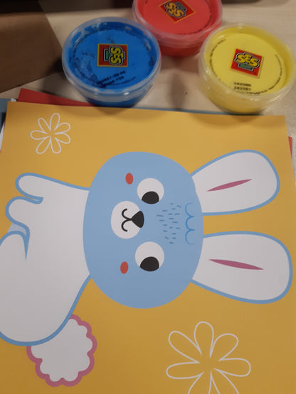 266907 - SES CREATIVE Set për pikturim me gishta, 10 faqe, për fëmijë 1 vjeç e lart, bojë e larëshme