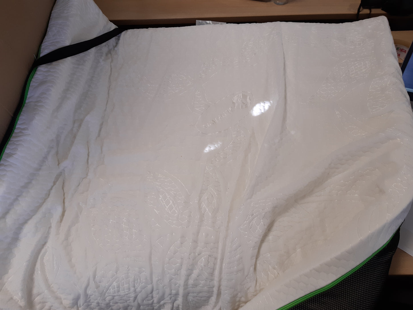 160614 - BEDSHIRE Mbulesë dysheku Queen Size 120x190cm, Futon Ortopedik me Korrektues Shkumë Memorie HD 6cm, Mbulesë e Lëvizshme, Prodhuar 100% në Itali