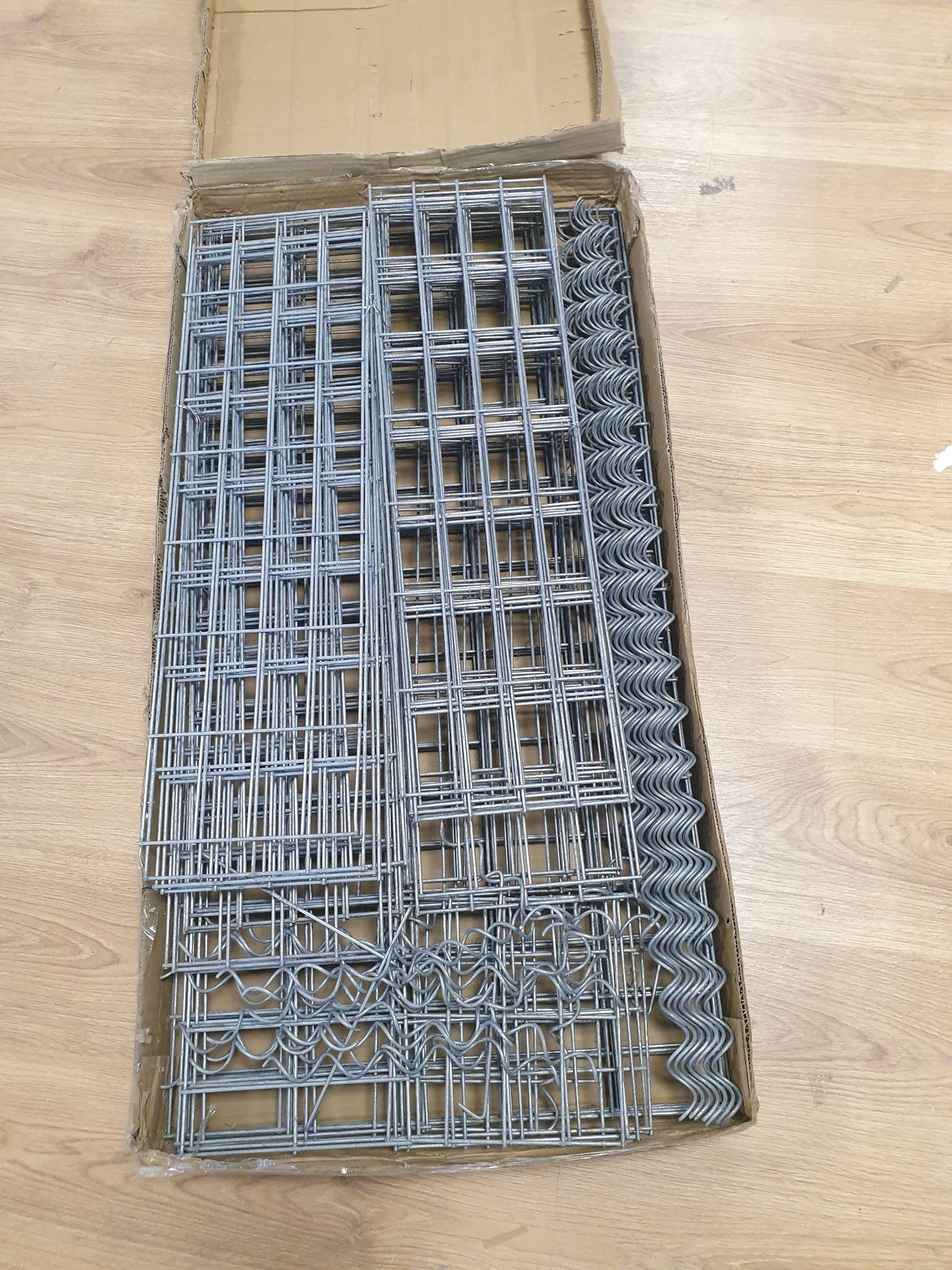 244445 - Muri gabion vidaXL me kapakë prej çeliku të galvanizuar