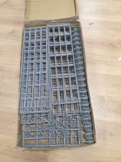 244445 - Muri gabion vidaXL me kapakë prej çeliku të galvanizuar