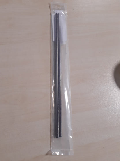 165213 - HELPMATE - Set 2 Shufra M8 x 330mm prej Çeliku Inox A2 me Fileto Metrike, Klasa 4.8, DIN 976, Argjend