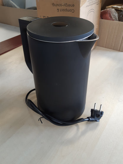 162170 - SEVERIN - Çajnik Elektrik i Zi/Çelik Inox, Kapaciteti 1.7 Litra, 2200W, Cool-Touch, Kontroll i Temperaturës, Mbajtje e Ngrohtë, Fikje Automatike, Madhësia 24.0 x 14.5 x 23.5 cm - WK 3484