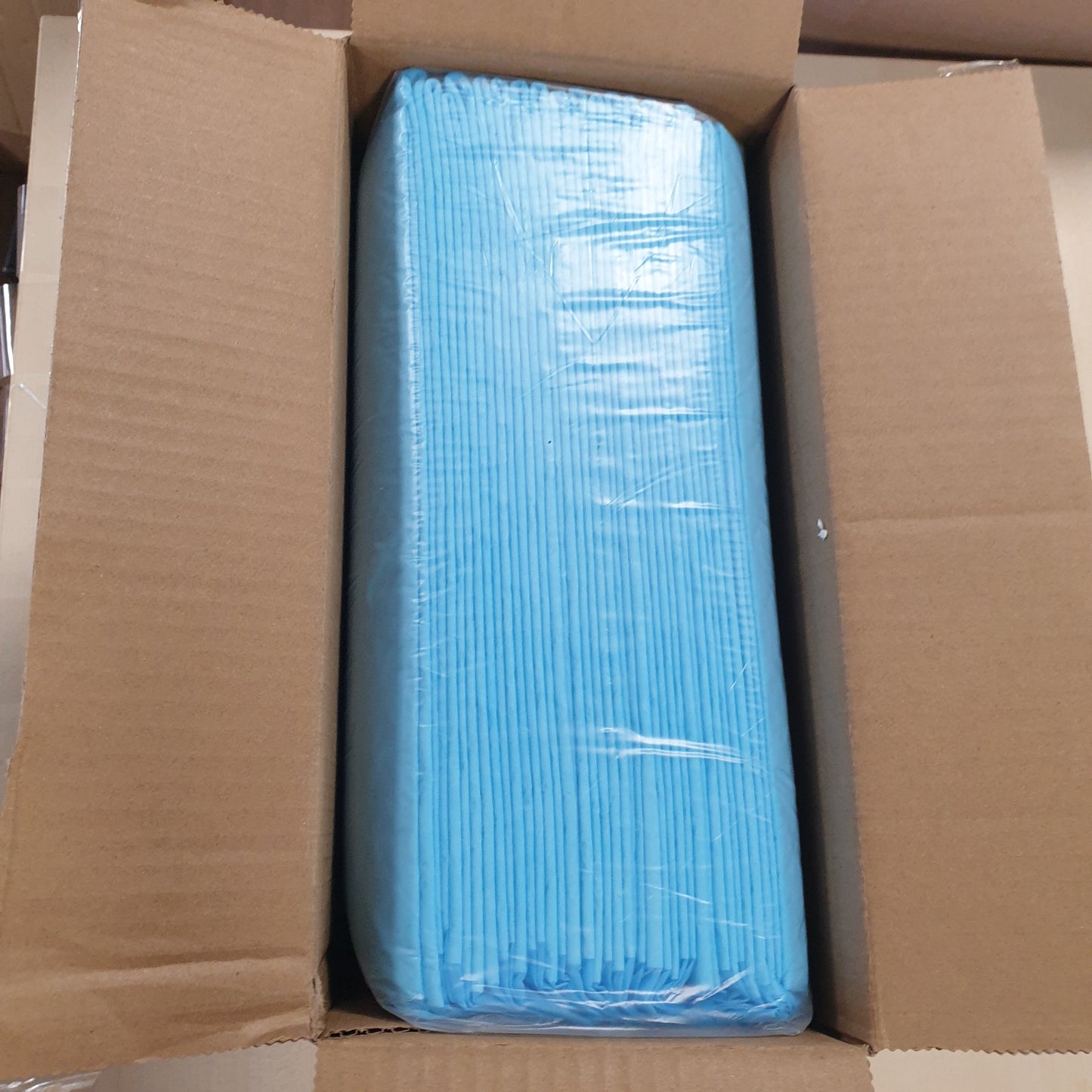 238490 - AMAZON BASICS Mbrojtëse stërvitjeje të qëndrueshme për qen dhe këlyshë, dizajn kundër rrjedhjeve, 20 copë (1 pako), blu/e bardhë