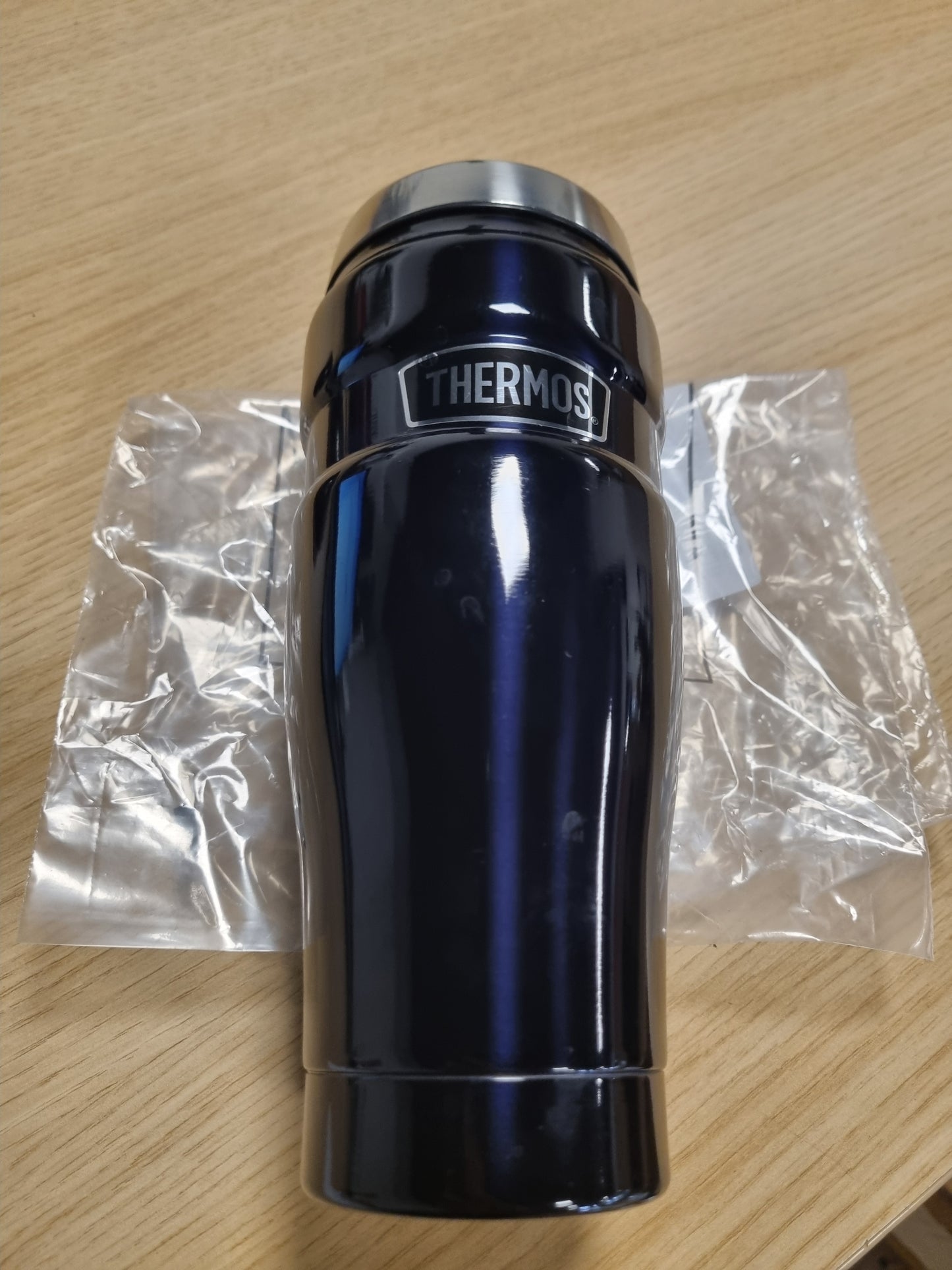 214642 - THERMOS Gotë King, Blu Inox