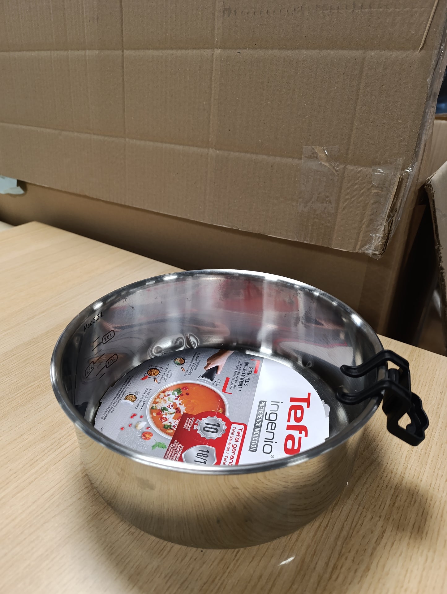 226752 - TEFAL – Ingenio Preference 22 cm tenxhere, çelik inox, e pajtueshme me induksionin, shumëfunksionale, që kursen hapësirë, L8981604