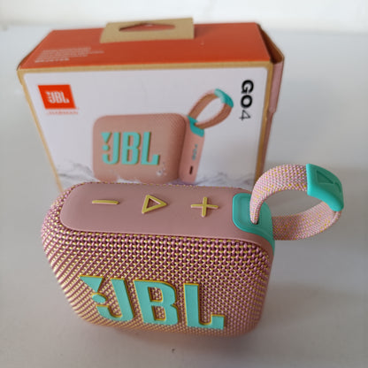 266436 - JBL Altoparlant portativ GO 4, Bluetooth, dizajn kompakt, IP67, deri në 7 orë jetëgjatësi baterie, USB, rozë