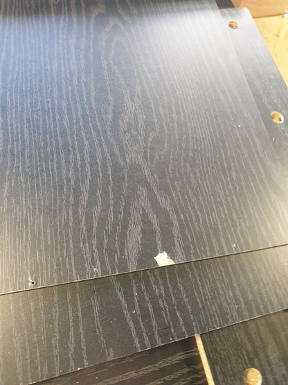265099 - vidaXL Tavolinë Pune me Sirtar 115×50×75 cm – E Zezë