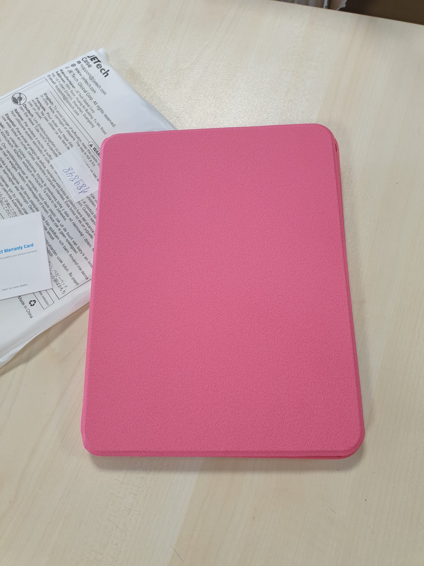 189848 - JETech Mbështjellëse për iPad (A16) Gjenerata e 11-të/10-të (2025/2022) me Mbajtëse Stilolapsi, e Hollë, me Folio, Mbulesë Mbrojtëse Tableti, Shikim në Shumë Kënde, Rozë