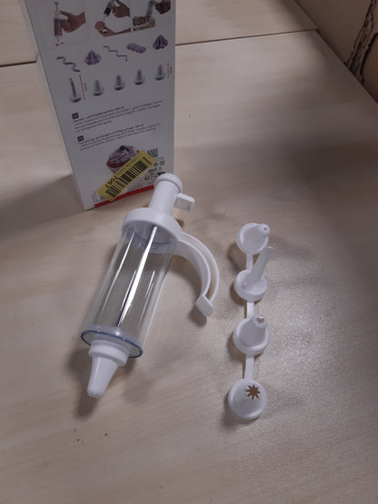 252878 - WESTMARK Shiringë për Dekorim dhe Donut, me 5 Gryka, Kapaciteti: 180 ml, Plastikë/Çelik Inox, Transparente/E Bardhë, 31162260