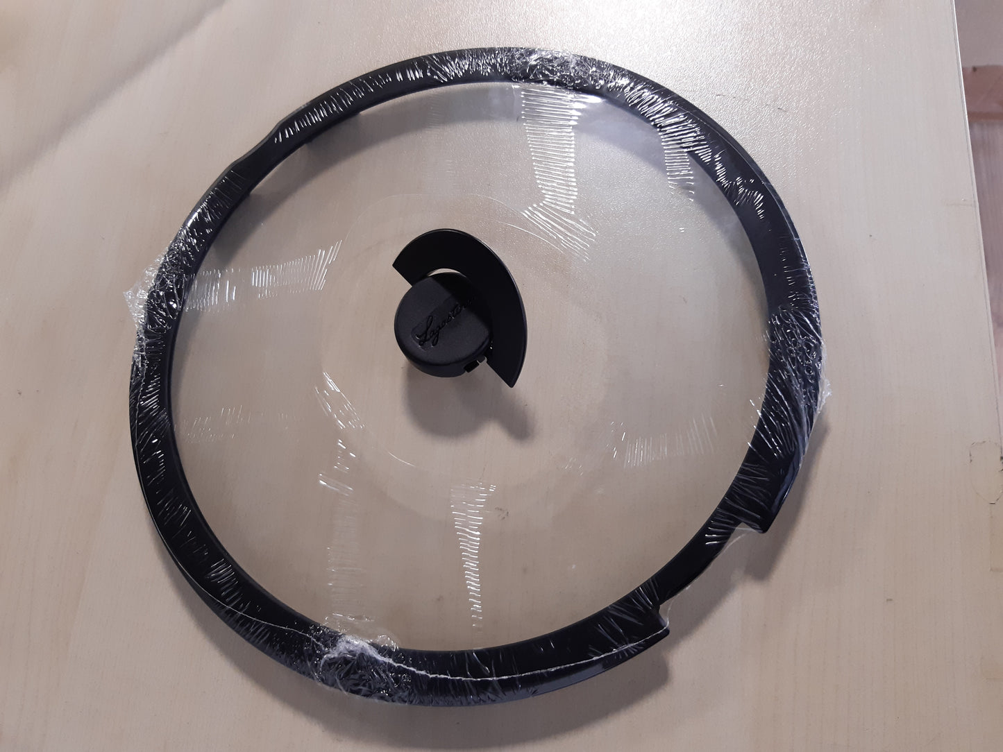 136311 - LAGOSTINA Ingenio Tigan Qelqi për Induksion me Kapak Silikoni, i Zi dhe Transparent, 28 cm