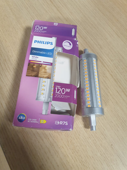 222374 - PHILIPS Llampë LED me laps R7S 120W e bardhë neutrale, me errësim, prej qelqi
