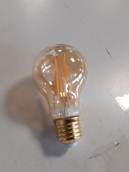 186405 - LEDVANCE LED Smart Llambë WiFi, Me Errësim, Materiali Xham i Artë, Bazë E27, Ngjyra e Bardhë e Ngrohtë (2400K), Zëvendëson Llambën Inkandeshente 53W, Modeli SMART+ WiFi Klasike Me Errësim, Numri i Pjesës 4058075610521, Pako prej 1