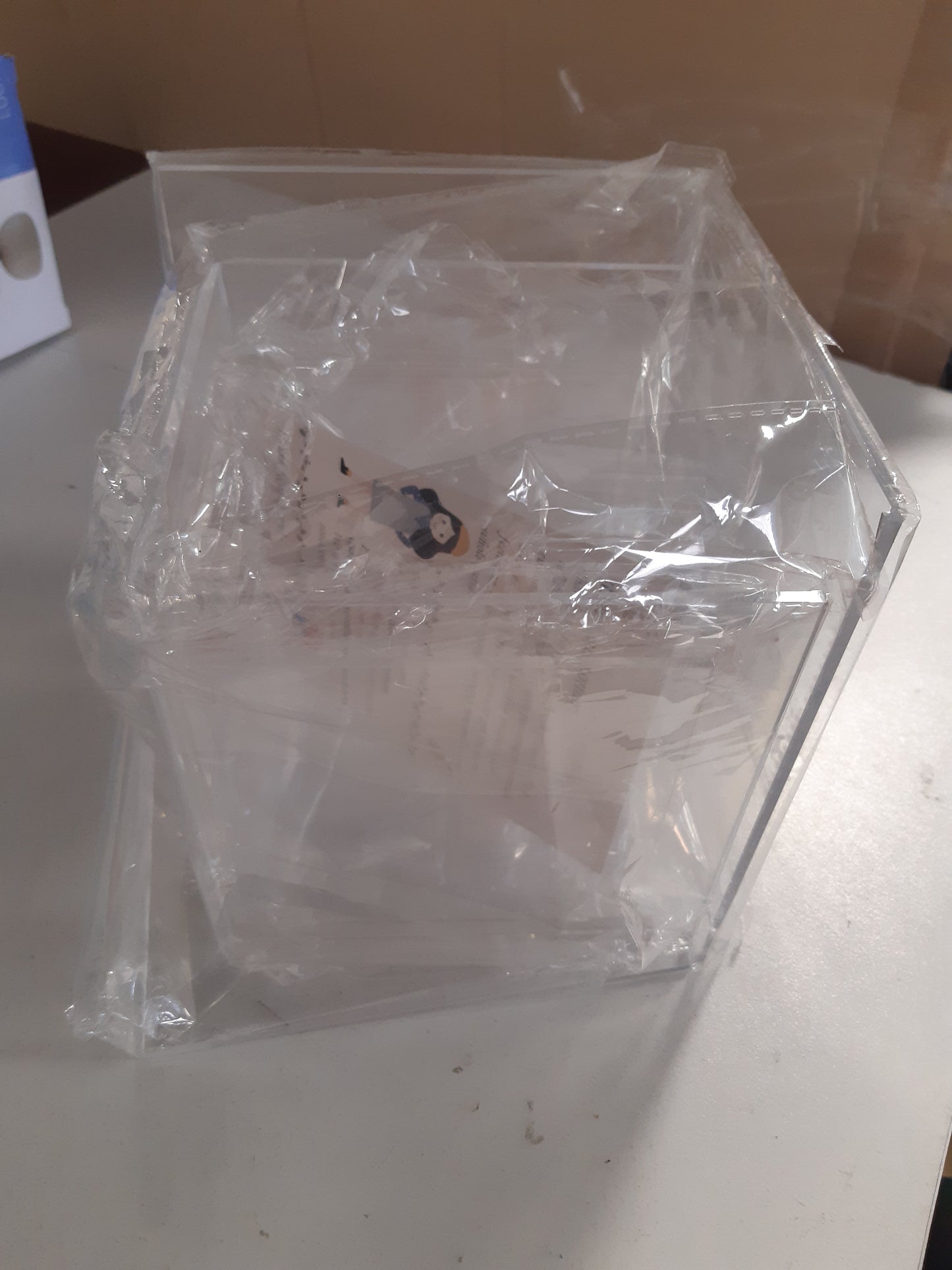 222986 - SEZANRPT Mbajtëse transparente akrilike, 3 pjesë, stendë katrore akrilike për ekspozim ushqimi, 12.7x15.2x17.8CM