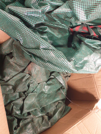 200635 - VELWAY - Qese të Rënda për Mbeturinat e Kopshtit, Ripërdorshme, Kapacitet 500L, 2-Pako me Doreza, Material Industriale, i Përshtatshëm për Gjethe dhe Mbeturina, i Papërshkueshëm nga Uji