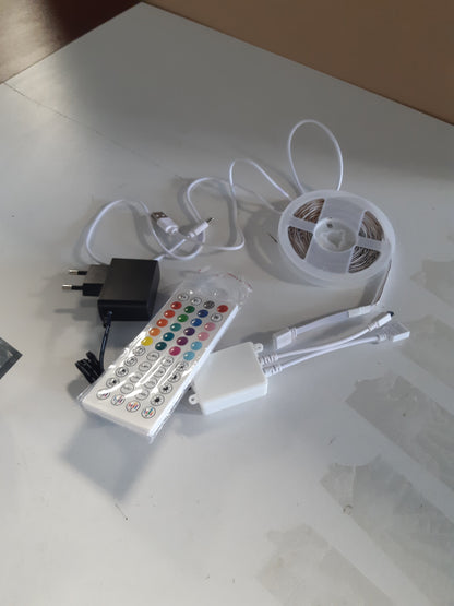 224672 - HOVVIDA Shirit LED 5M, 30 LED/metër, RGB, Aplikacion dhe Telekomandë, Modalitet Muzike, Modalitet Kohëzues