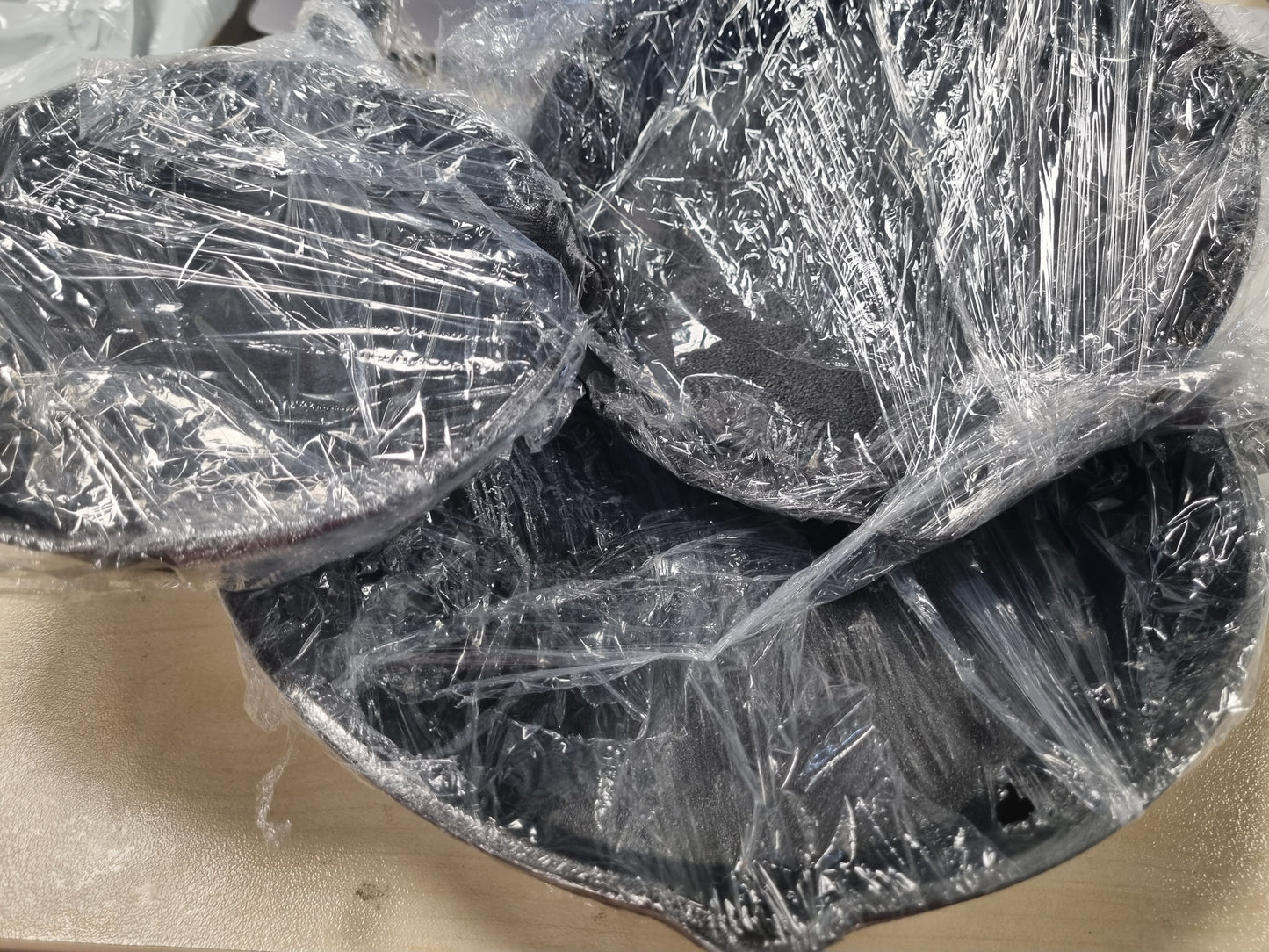 216236 - HEFTMAN Set me 3 tiganë prej gize jo-ngjitës (6, 8, 10 inç), tigan me induksion për të gjitha sipërfaqet e gatimit