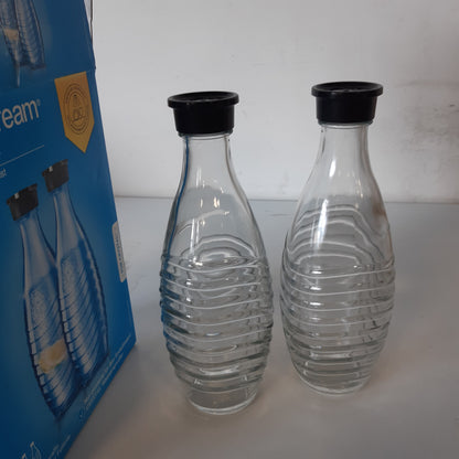 256883 - SODASTREAM Karafe qelqi Set me 2, kapacitet 0.7 L, e përputhshme me Penguin dhe Crystal, e sigurt për lavastovilje, miqësore me mjedisin