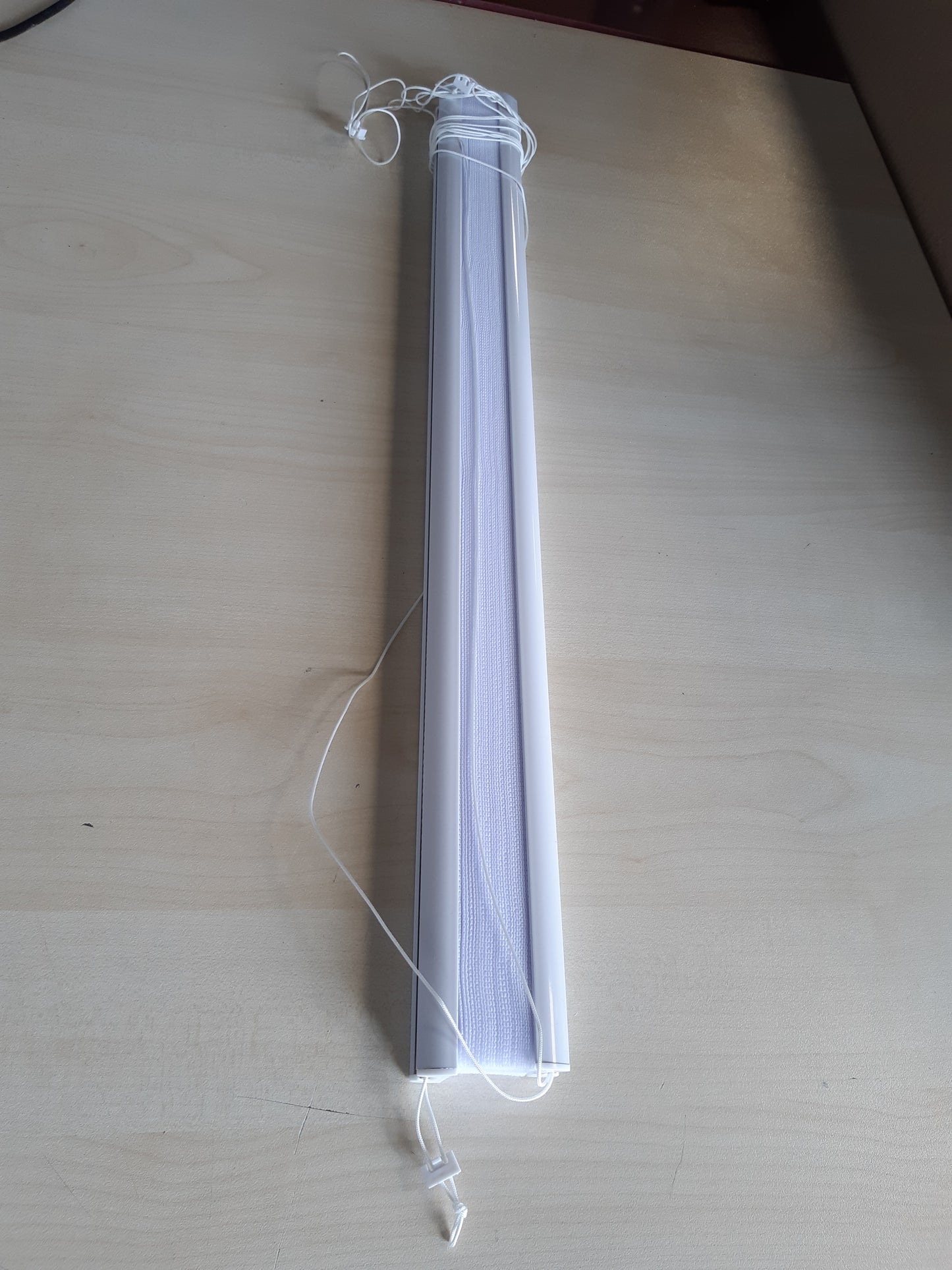 256113 - SEKEY Perde e palosur pa shpim, për dritare prej pëlhure jo të endur, 55 cm e gjerë, 55 x 100 cm, pëlhurë e bardhë jo e endur