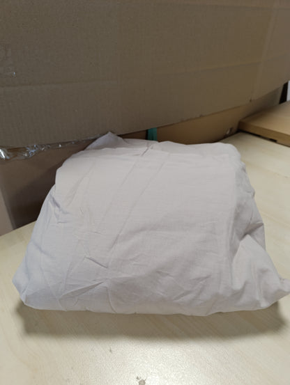 260665 - JOTEX Mbulesë shtrati Zack Volant - Funde shtrati 100% pambuk organik, lartësia 45 cm, 140 x 200 cm, bezhë