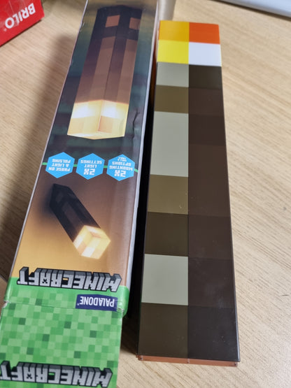 222298 - MINECRAFT Dritë pishtari, me licencë zyrtare, 2 mënyra drite, 2 përdorime, funksionon me bateri, dhuratë për lojtarët