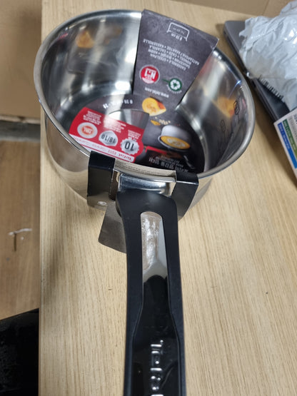 221993 - TEFAL Tigan çeliku inox Emotion 20 cm, Garanci 10-vjeçare, Bazë e trashë për shpërndarje të njëtrajtshme të nxehtësisë, Dorezë e fortë, Kompatibile me induksion E3013004