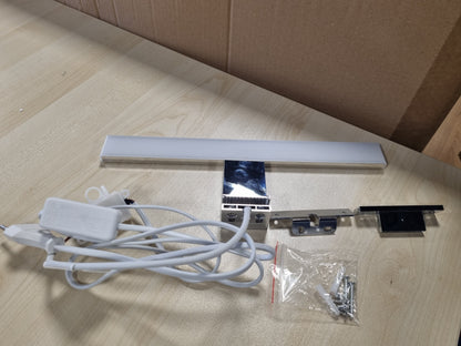 209796 - AOUROW Dritë LED për Pasqyrë Banjoje 5W, 300mm 500lm me Çelës dhe Spinë, Ngjyra e Bardhë Neutrale 4000K, Pasqyrë për Dollap Pasqyre, 230V