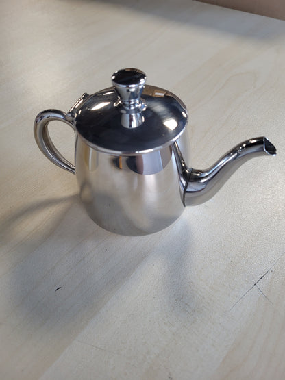 223718 - CAFÉ OLÉ Çajnik premium PT-013, çelik inox 18/10, 350 ml, derdhje pa pika, argjendi