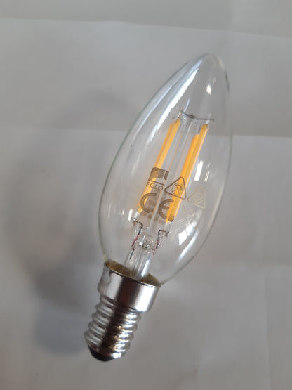 186801 - EGLO Llambë LED E14, E Errësueshme në Shkallë, Formë Qiriu me Çelës Drite, 4.5 Vat (Ekuivalent 40 Vat), 470 Lumen, Vintage e Bardhë e Ngrohtë, 2700 K, Edison Ø 3.5 cm