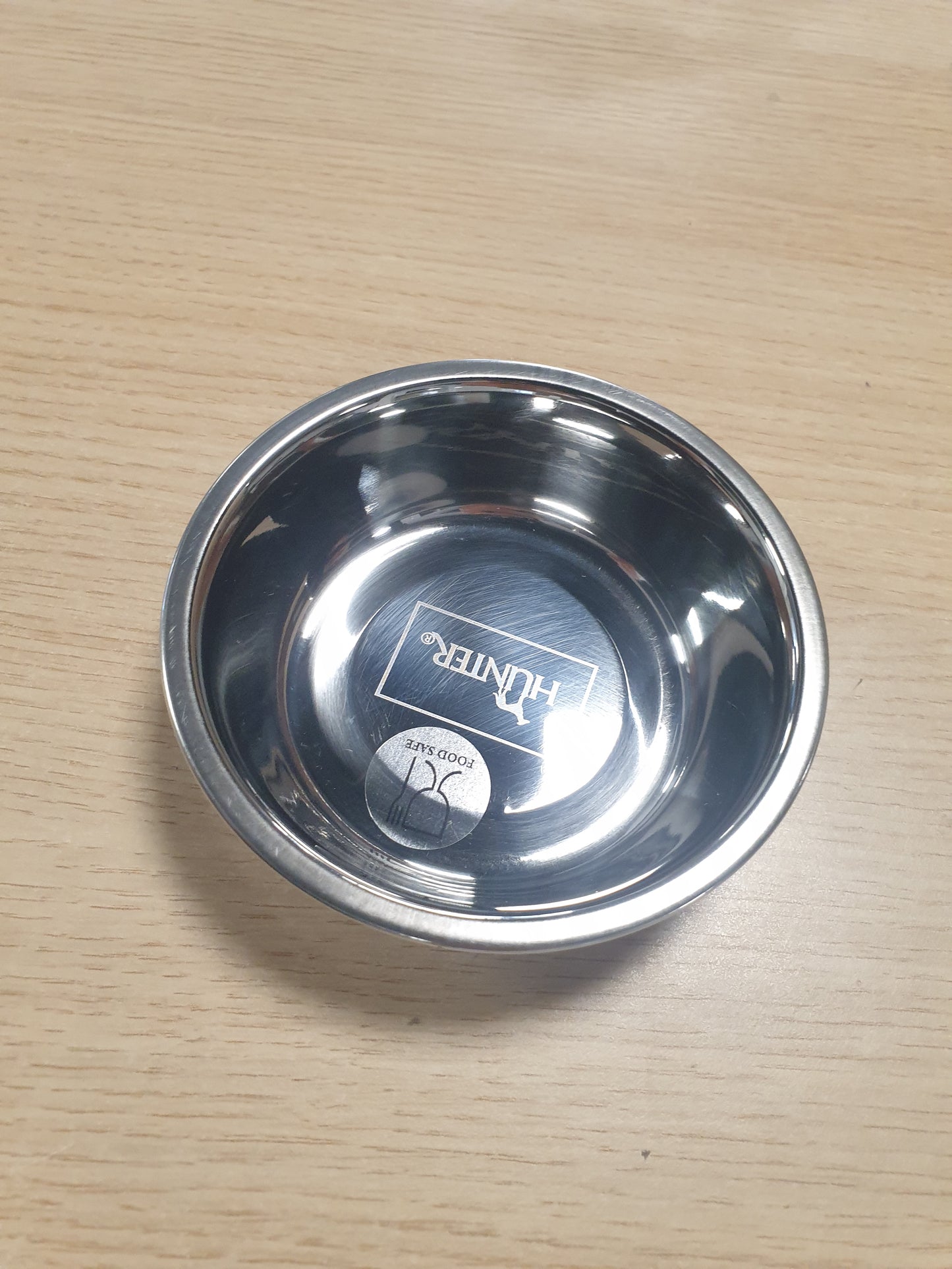 206945 - HUNTER Tas Zëvendësues i Fortë Çeliku Inox për Tas Melamine, i Sigurt për Ushqim dhe Lavastovilje, me Gdhendje, Kapacitet: 160ml