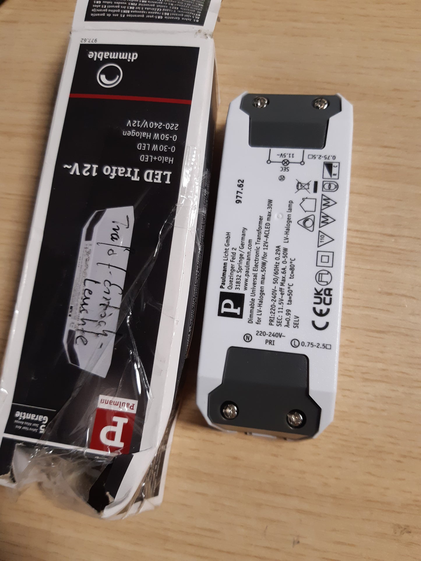 141867 - Transformator elektronik Paulmann Halo + LED 0-50W, ngjyrë e bardhë.