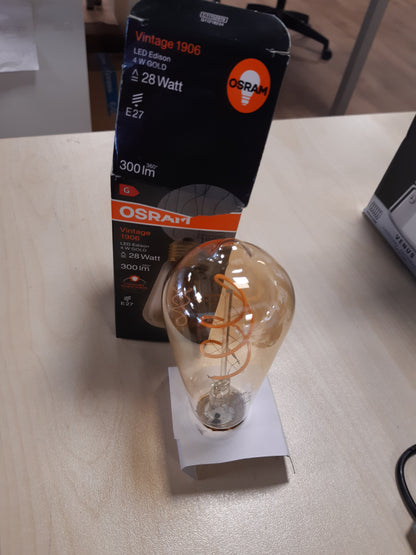 216635 - OSRAM Llambë LED Vintage 1906® Classic Edison, E27, 4W, 300lm, 2000k, ngjyrë e bardhë e ngrohtë