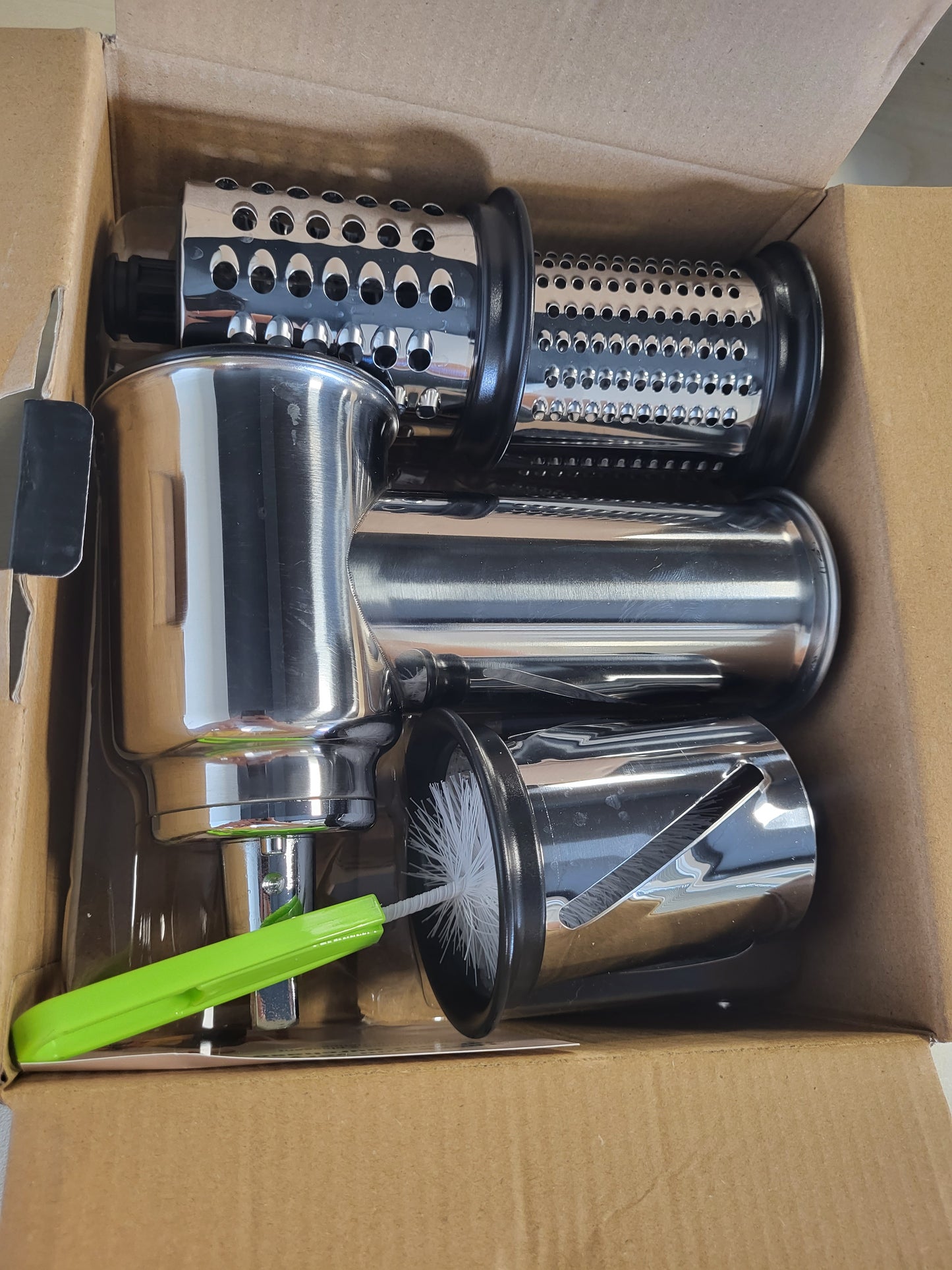 221534 - GVODE Shtojcë prerëse/grimcuese prej çeliku inox për mikserët KitchenAid, 4 tehe çeliku inox, argjendi