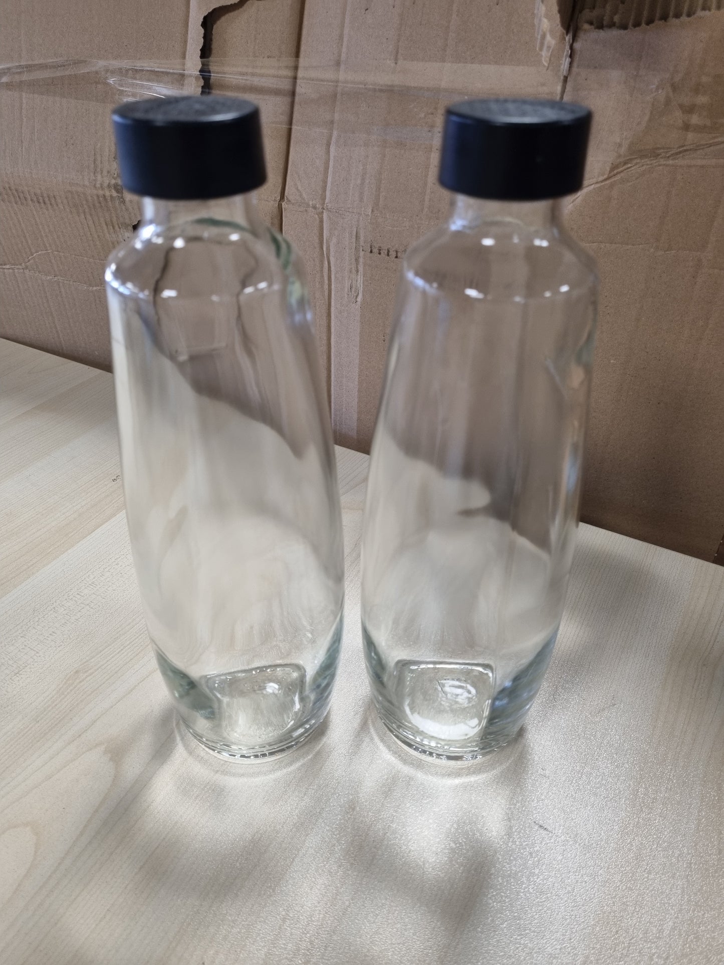 232140 - SODASTREAM Shishe qelqi 1L DUO, e pajtueshme me DUO dhe E-DUO, dizajn elegant, pako me 2 copë, mund të lahet në lavastovilje