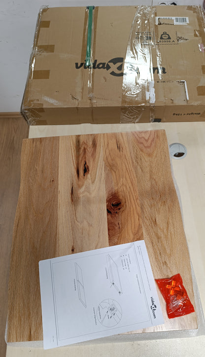 244575 - VIDAXL Sipërfaqe Tavoline Ngjyrë Kafe e Çelët 120x50x(2-4)cm Dru i Përpunuar me Skaje të Lëvizshme