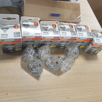 260881 - OSRAM Reflektor LED Spot Star MR16, 2700 K e bardhë e ngrohtë, 3.4 W, GU5.3, 36°, 345 lm, tension i ulët, transparent, për ndriçim spot, vitrina ekspozimi, 15,000 orë