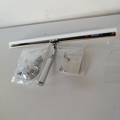197531 - ZINDOO Shpërndarëse Dushi prej Çeliku Inox, Shpërndarëse Uji Shtëpiake për Pastrimin e Dritareve të Banjës, Madhësi 35 x 17 cm