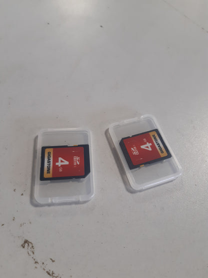 268888 - GIGASTONE Kartë Memorie 4GB SDHC, pako me 2 karta, Seria Prime, Klasa 4, me 2 kuti mbrojtëse