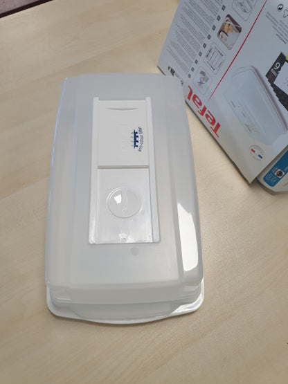 256306 - TEFAL Mbajtëse e Vogël e Djathit të Bardhë 31 x 19 x 9 cm me Filtër 9182012, e prodhuar në Francë
