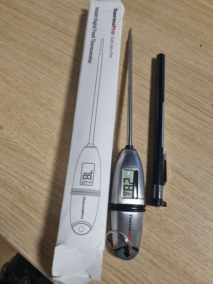 216672 - THERMOPRO Termometër dixhital për mish TP02S, termometër për pjekje, gatim, skare me sondë të gjatë