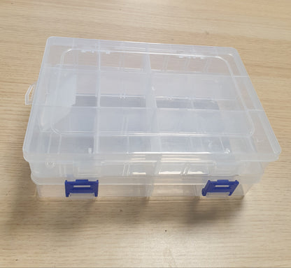 225012 - ENË ORGANIZUESE PLASTIKE XPIEYOIRM, 2 Pjesë, 8 Ndarje, Kuti Ruajtjeje për Shtëpi, Përdorim për Ruajtjen e Vidave, Rruazave dhe Sendëve të Vogla