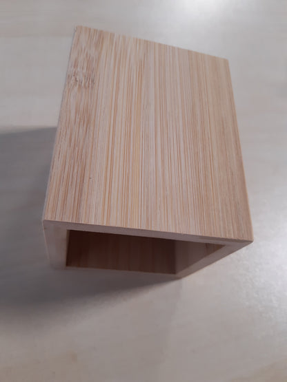207104 - RANKOMU - Mbajtëse Bambuku për Stilolapsa, Organizuese Tavoline Natyrale Mjedisore 8x8x10cm, e Qëndrueshme për Zyrë, Shkollë dhe Shtëpi