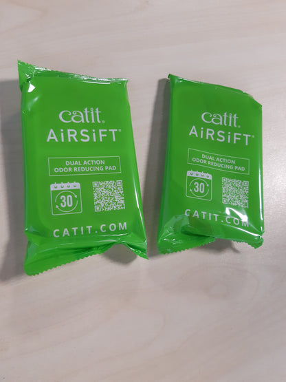 254223 - JASTËK ME VEPRIM TË DYFISHTË CATIT AIRSIFT, JASTËK THITHËS ERËRASH PËR KUTITË E PLEHRAVE TË MACEVE, PAKO ME 2