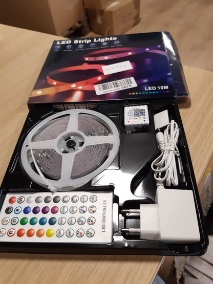 241505 - VKH Shirit LED 10m, Bluetooth RGB Vetëngjitës me Telekomandë dhe Aplikacion