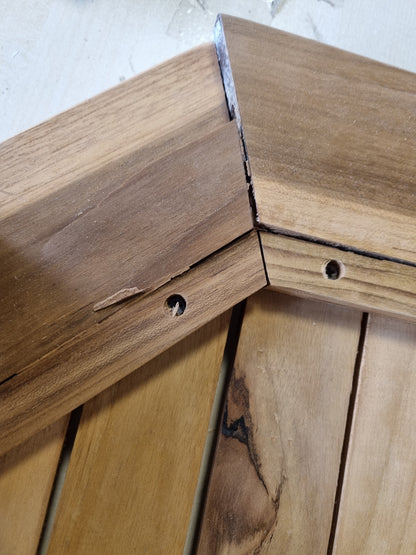265532 - vidaXL Tavolinë Kopshti e Palosshme 85x76 cm prej Druri Teak të Fortë