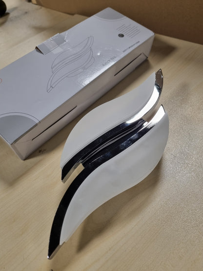 256143 - GOECO Dritë Muri për Brendshme, Llambë Muri Kromi 12W 1350LM, dritë LED me ngjyrë të bardhë të ftohtë 6500K, për dhomë gjumi dhe hotel