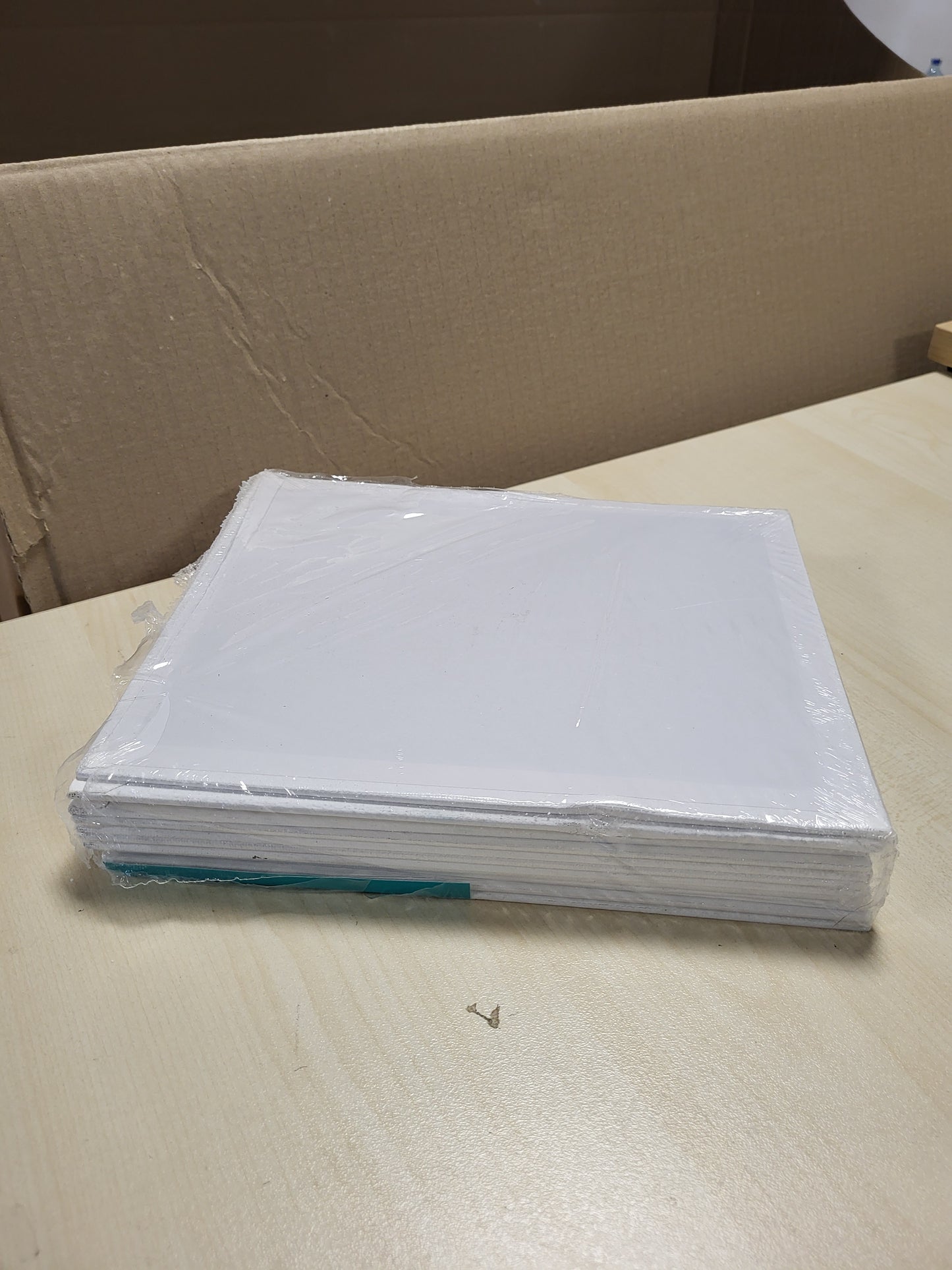 247625 - EXERZ Panele kanavacë 20x25cm, 12 copë, 100% pambuk, 280 GSM, të lyera me astar të trefishtë, ideale për pikturë me akrilik dhe vaj