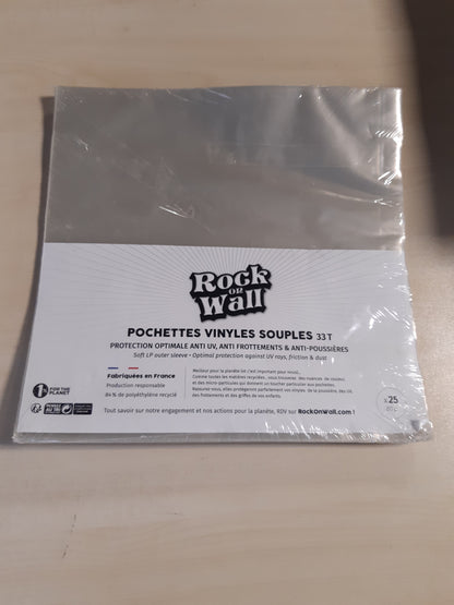 42804 - ROCK ON ALL Çanta Mbrojtëse prej Vinili të Pastër, Paceta me 25 Copë