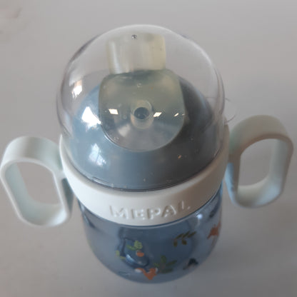 257755 - MEPAL Gotë Stërvitjeje Kundër Pikave Mio Little Dutch, 200 ml, Kundër Rrjedhjeve, Kapak transparent, Doreza të lehta, Forest Friends